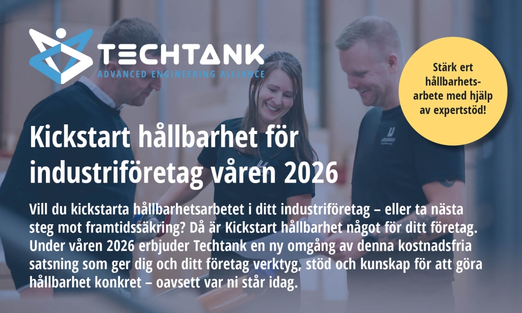 Kickstart hållbarhet - erbjudande från Techtank