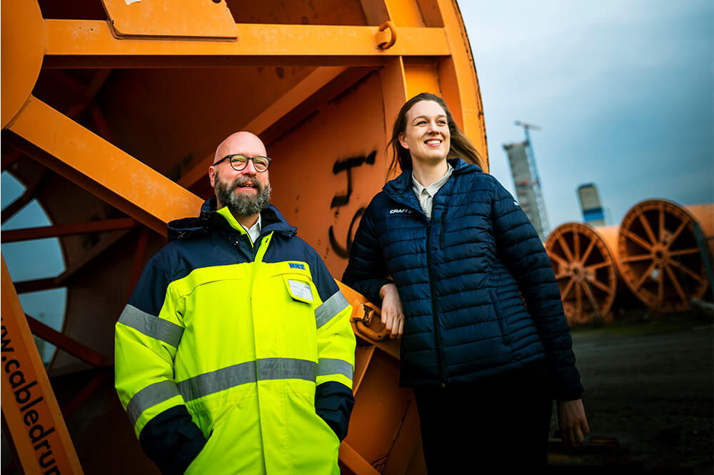 Peter Fischer, Commercial & Tender Manager & Linnea Sundberg, Trainee/High Voltage Engineer, NKT