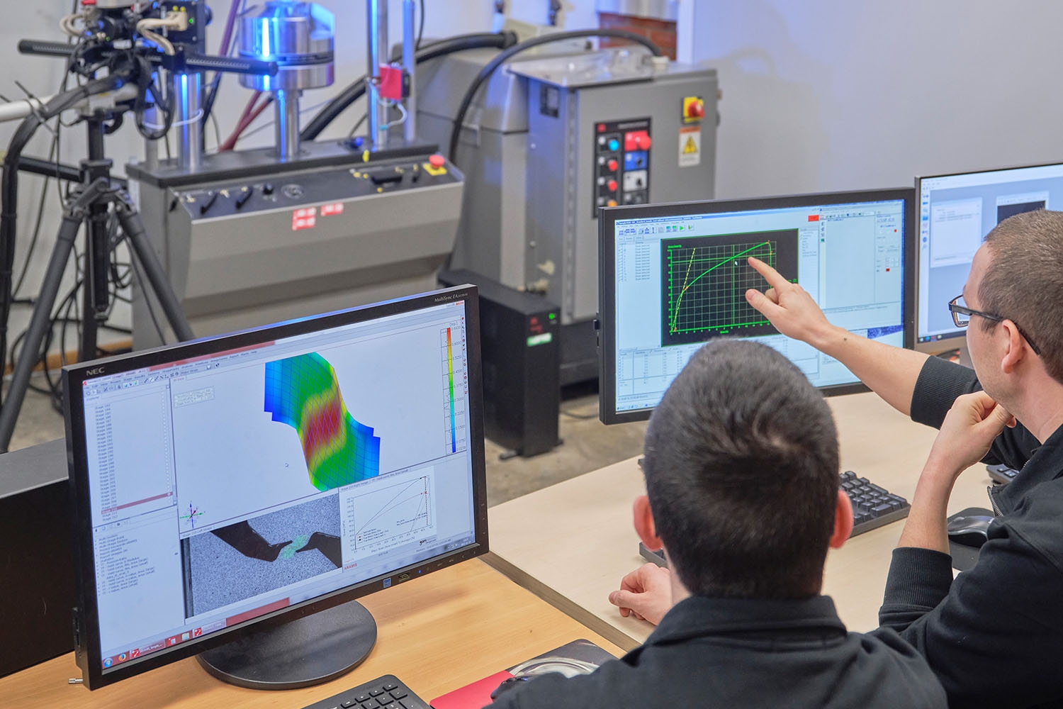 Analys av mätdata vid datorskärmar i  teknisk utvecklingsmiljö