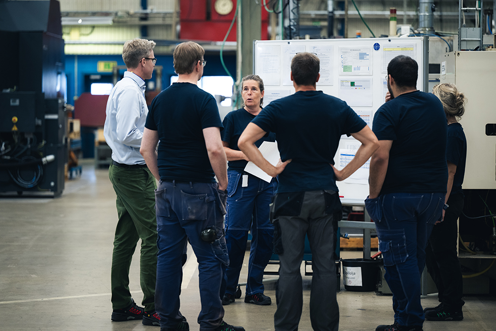 Medarbetare i industrin i samtal